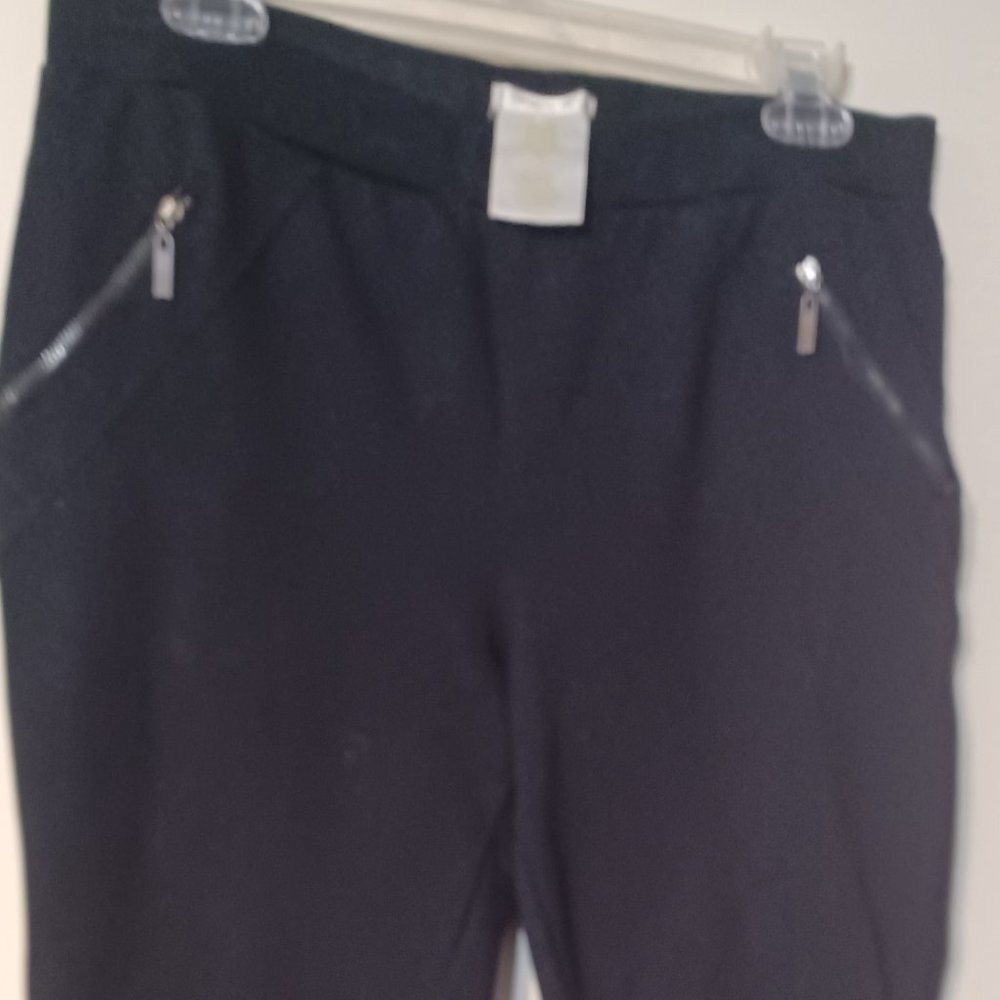 Black Matte M Stretch Slacks Size L